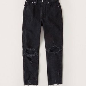 Abercombie & Fitch Curve Love High Rise Mom Jeans